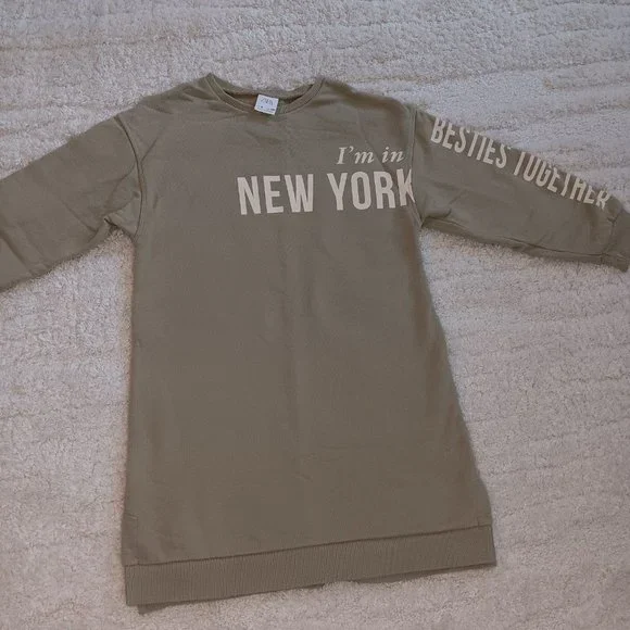 Zara Sweatshirt Size 8 I’m In New York Besties Together  Girls - Picture 2 of 6